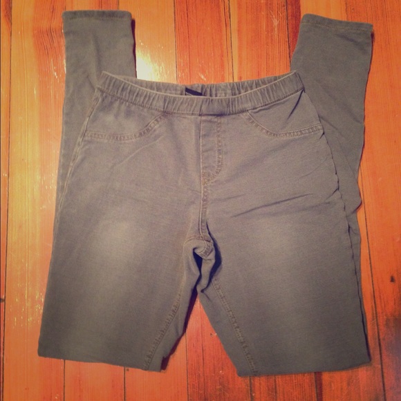 HUE feather grey jeggings