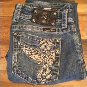 Wing Cross Miss Me Jeans