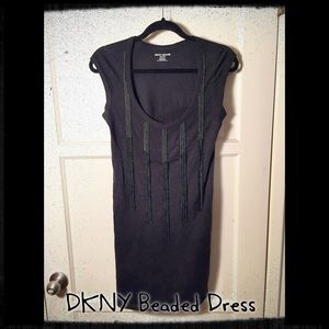 DKNY beaded dress/tunic - Flapper style / Small
