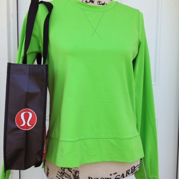 Lululemon green warm-up jacket