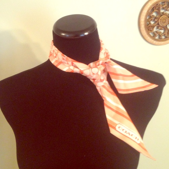 Coach Accessories - 2️⃣/1️⃣🆓EUC COACH ponytail scarf Daisy collection