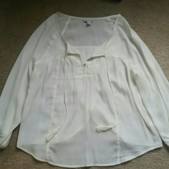 Cream colored peasant top - Picture 1 of 2