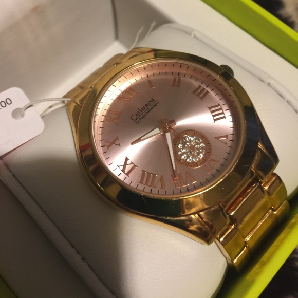 Rose gold watch