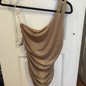 One shoulder holiday top