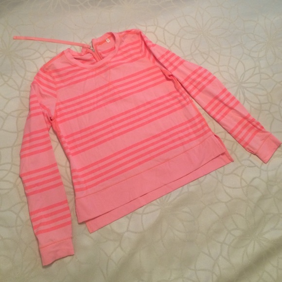 Lululemon salmon pink stripe jacket