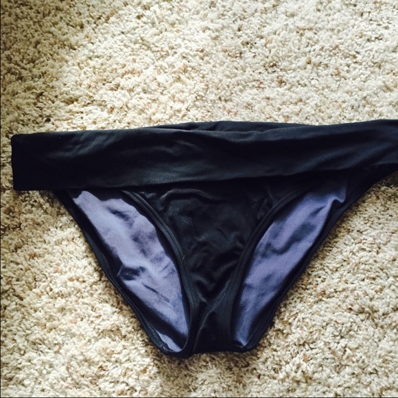 VS Black Fold Over Bikini Bottoms