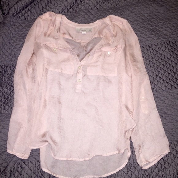Loft sheer top
