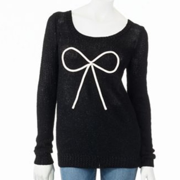 Black & White Bow Sweater