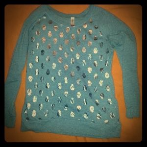 Skull covered long t shirt