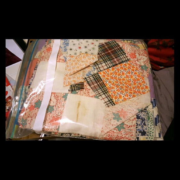 Pieces of fabric for quilting