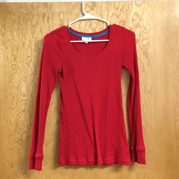 Red long sleeved shirt