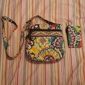 Vera Bradley small crossbody and change wallet