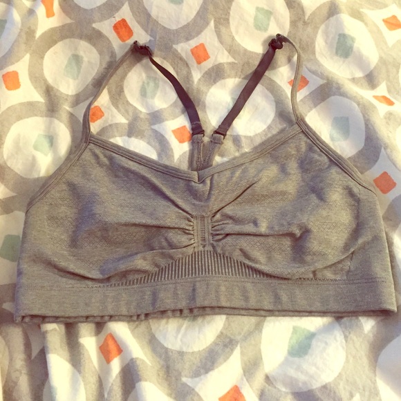 Lulu gray exercise bra
