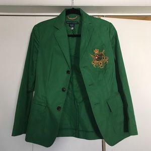 Ralph Lauren Kelly Green Preppy Blazer