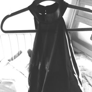 Black tunic with open back - sexy yet very classy