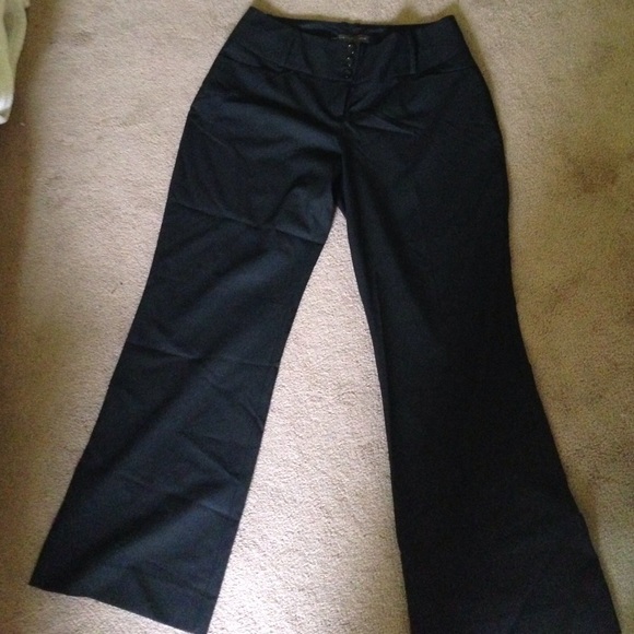 Black Lexie flare pants