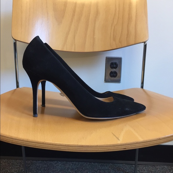 J. Crew black suede Everly pumps