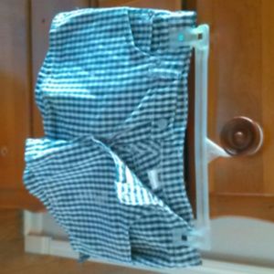 Vintage blue and white checkered shorts