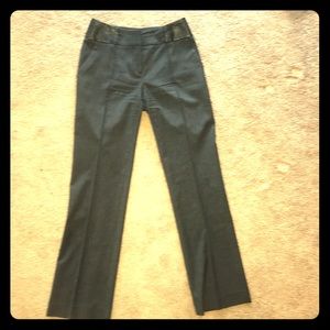 Magaschoni leather waist dress pant