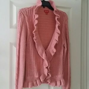 Gorgeous crocheted ruffle sweater