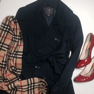 Navy trench coat