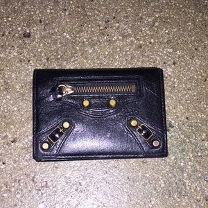 Black Balenciaga Card Holder
