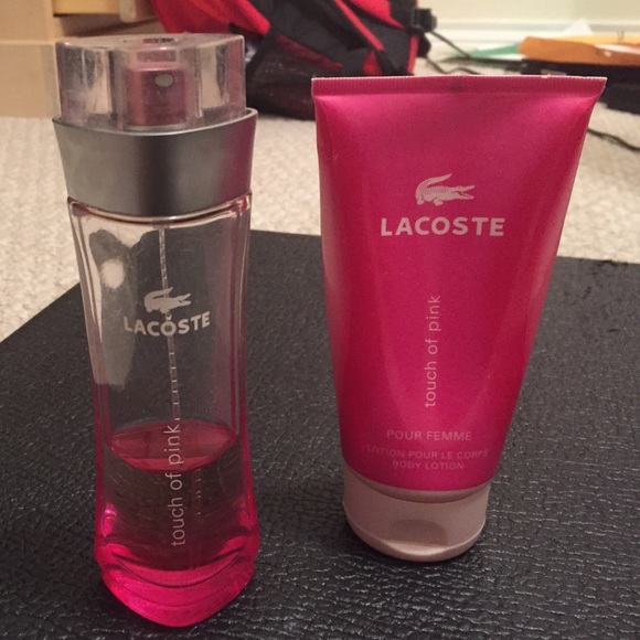 Lacoste touch of pink perfume and lotion