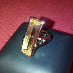 Yellow Cocktail Ring