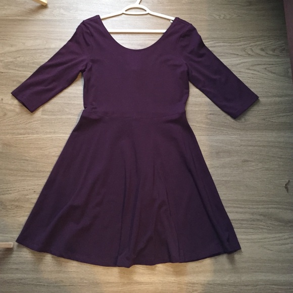 Express Dresses & Skirts - Burgundy flared dress