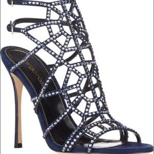 Sergio Rossi embellished puzzle caged sandals