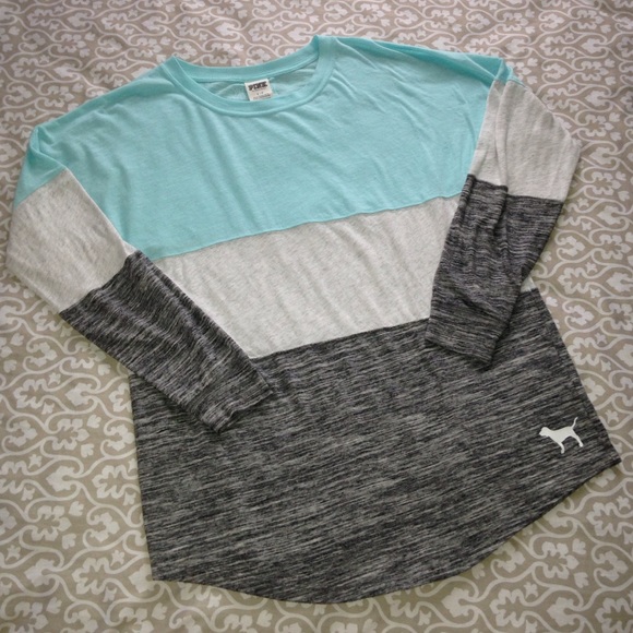 Victoria's Secret PINK color block Long Sleeve