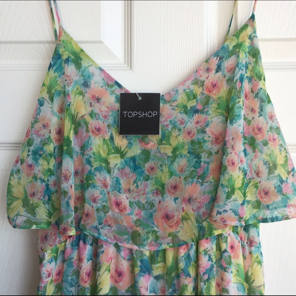 NWT Topshop floral spring summer dress - Picture 4 of 4