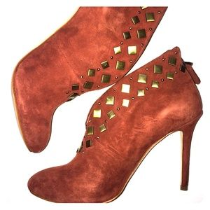 Guess Red/Orange booties