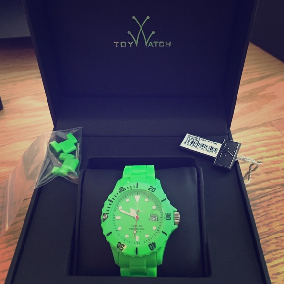 Fluo Green monochrome Toy Watch NWT, made in IT