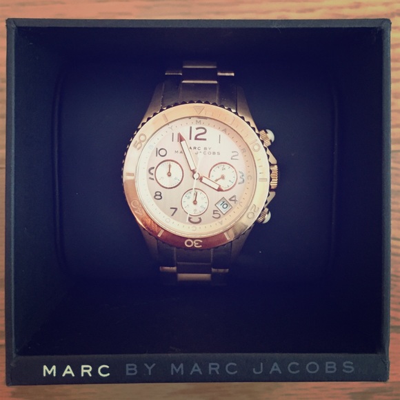 Rose Gold Marc by Marc Jacobs large face watch.