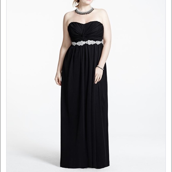 Black David's bridal City triangles gown