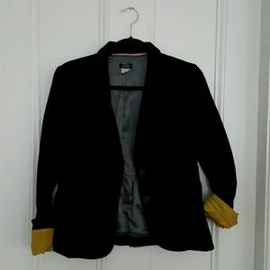 J.Crew black velvet jacket