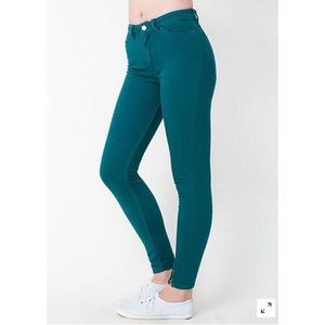 Stretch Bull Denim Side Zip Pant