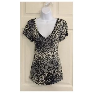 Express Sheer Cheetah Top