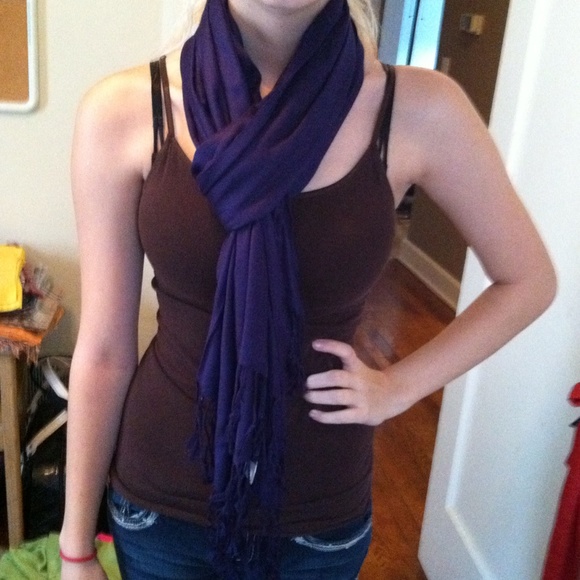 Super warm Purple scarf! 💯%cashmere so nice!