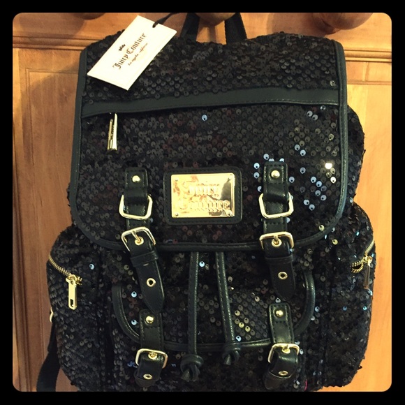 🎀Juicy Couture velour Pailette backpack🎀