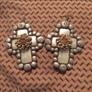 Handmade clay earrings