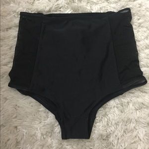 High waisted bikini bottoms