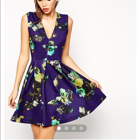 ASOS Floral Skater Dress