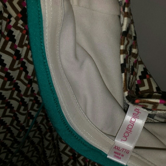 SLEEVELESS GEOMETRIC PRINT DRESS - Picture 4 of 4