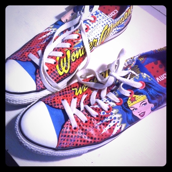 These shoes have only been worn once.