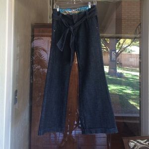 Boom Boom wide led denim pants.