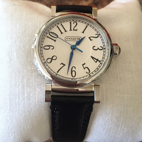 Coach Black Leather Watch