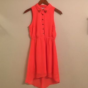 Bright coral dress