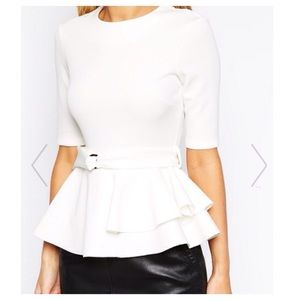 Asos peplum top